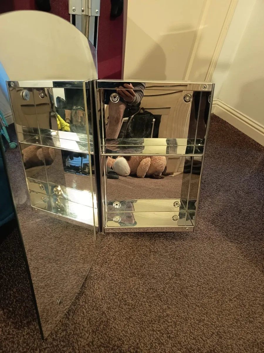 Bathroom mirror with shelves inside - Image 4