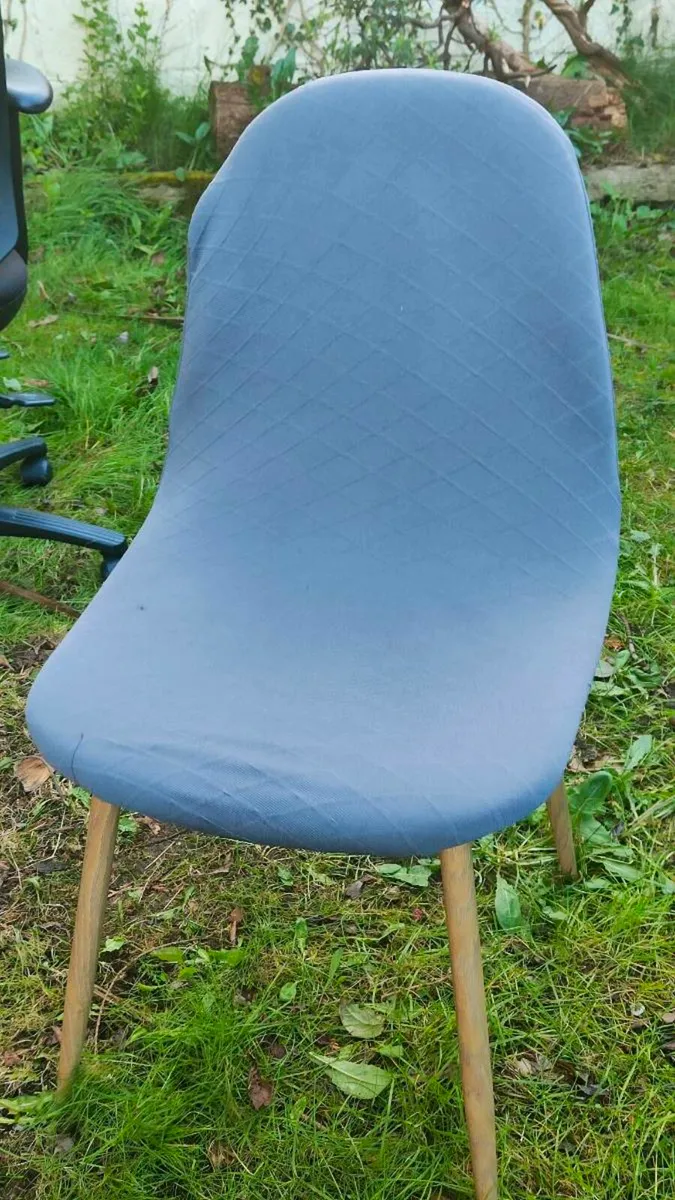 Kitchen gray chairs x5 - Image 3