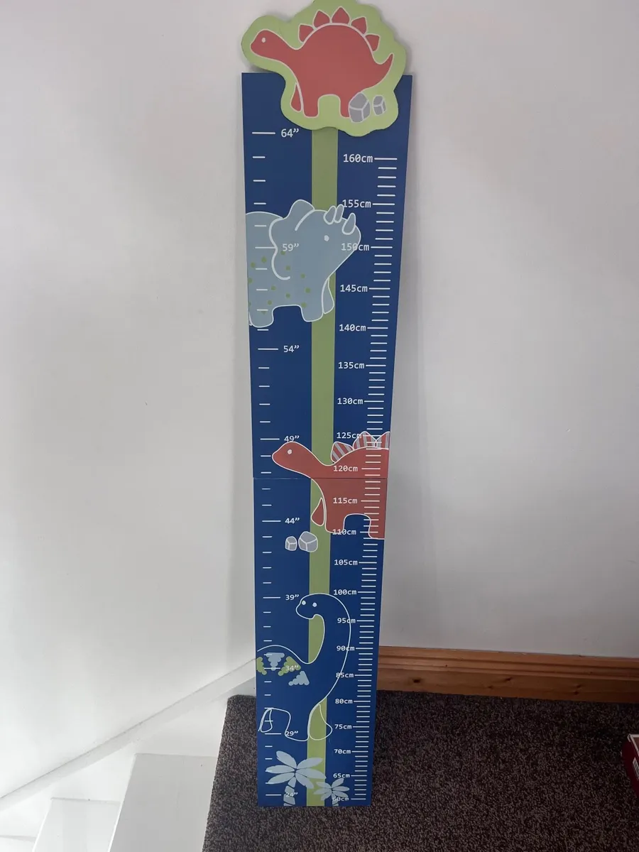 Kids wooden height measure