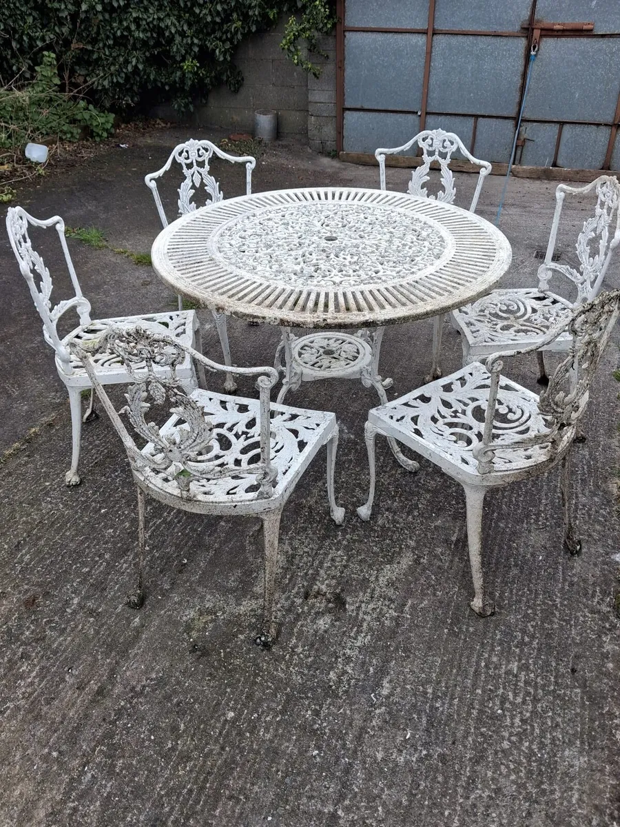 Garden table and chairs
