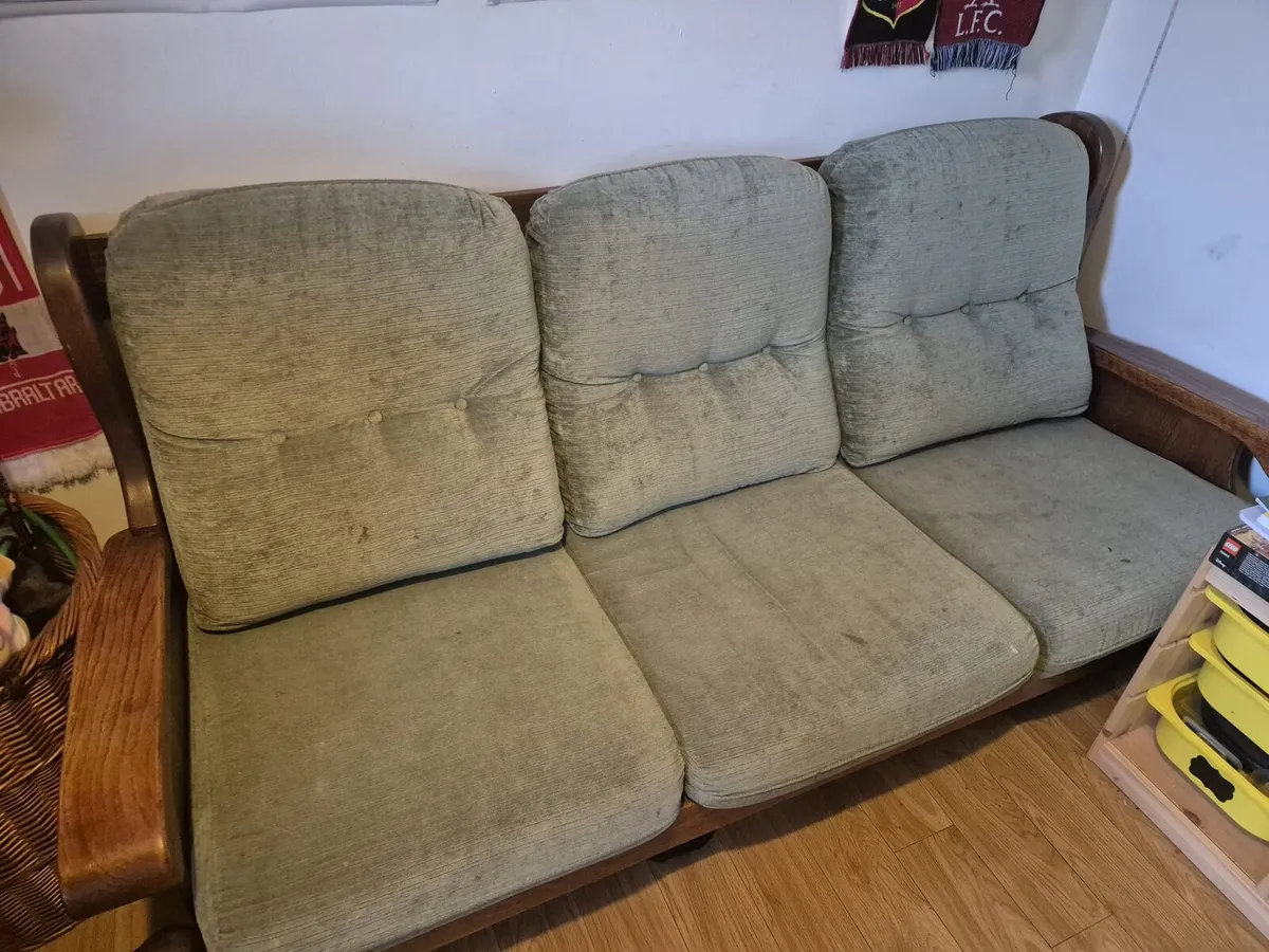 Solid Wood Sofa - Image 1