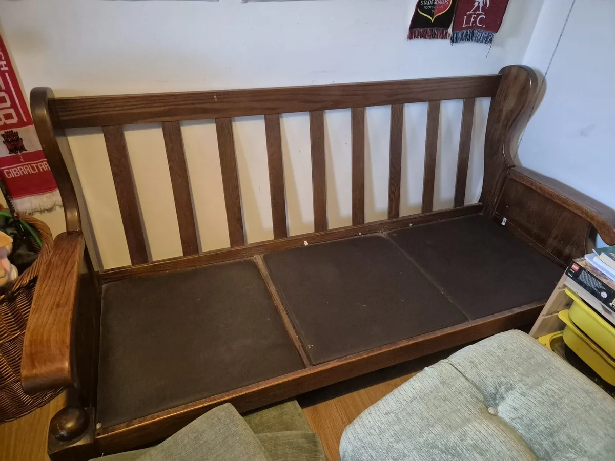 Solid Wood Sofa - Image 4