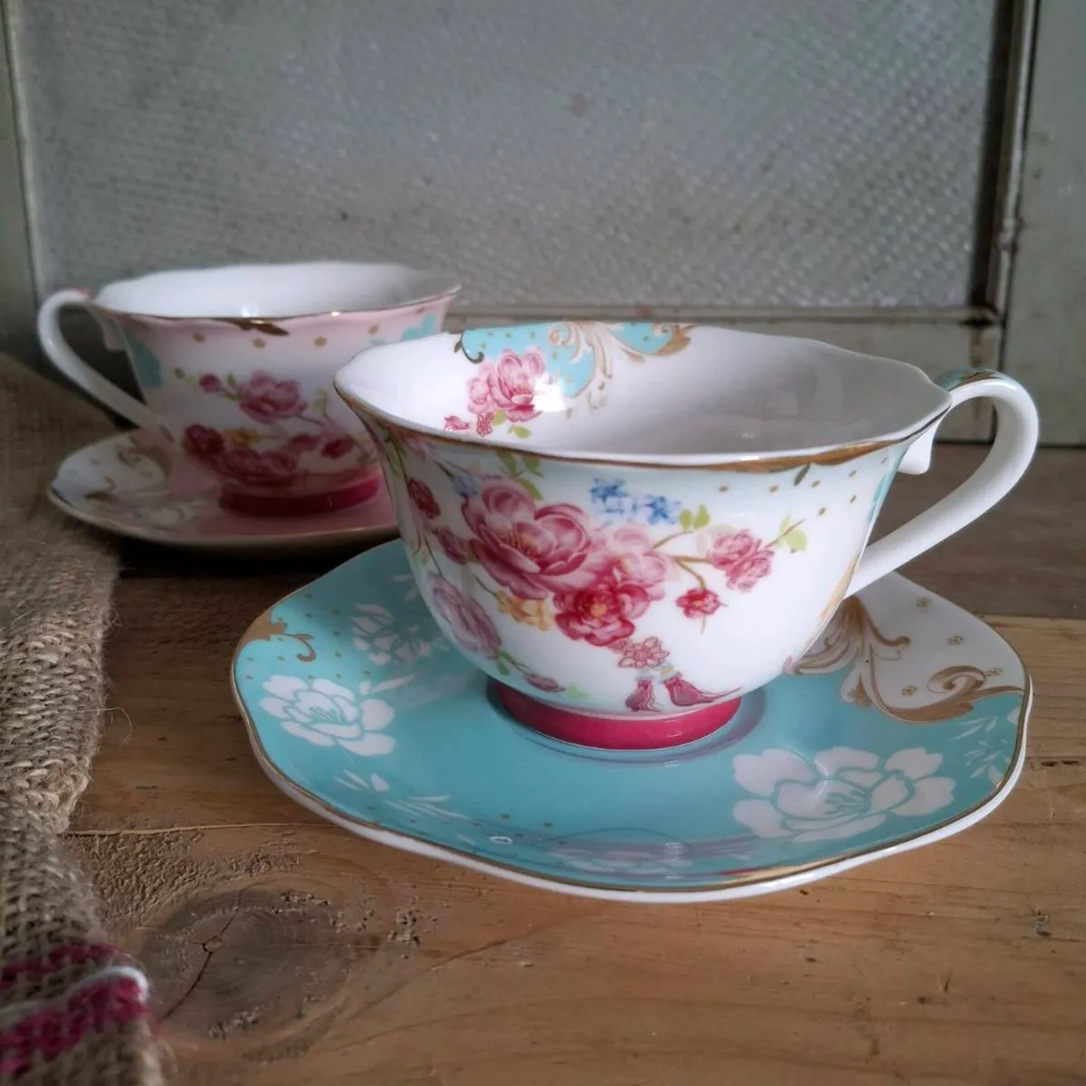 Rosa Belle Cups & Saucers - Image 1