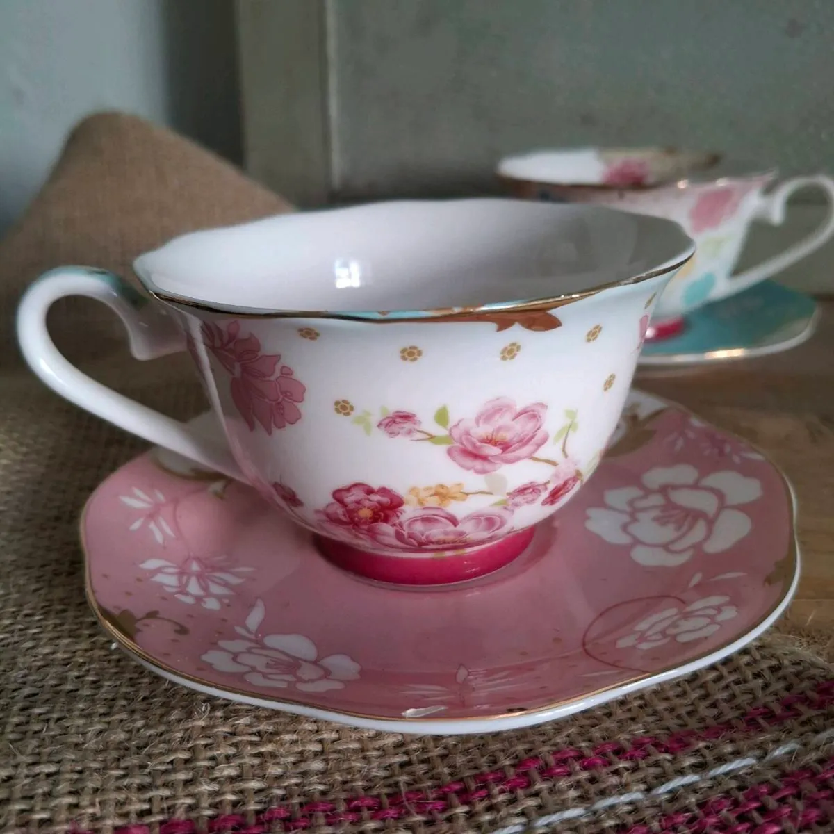 Rosa Belle Cups & Saucers - Image 3