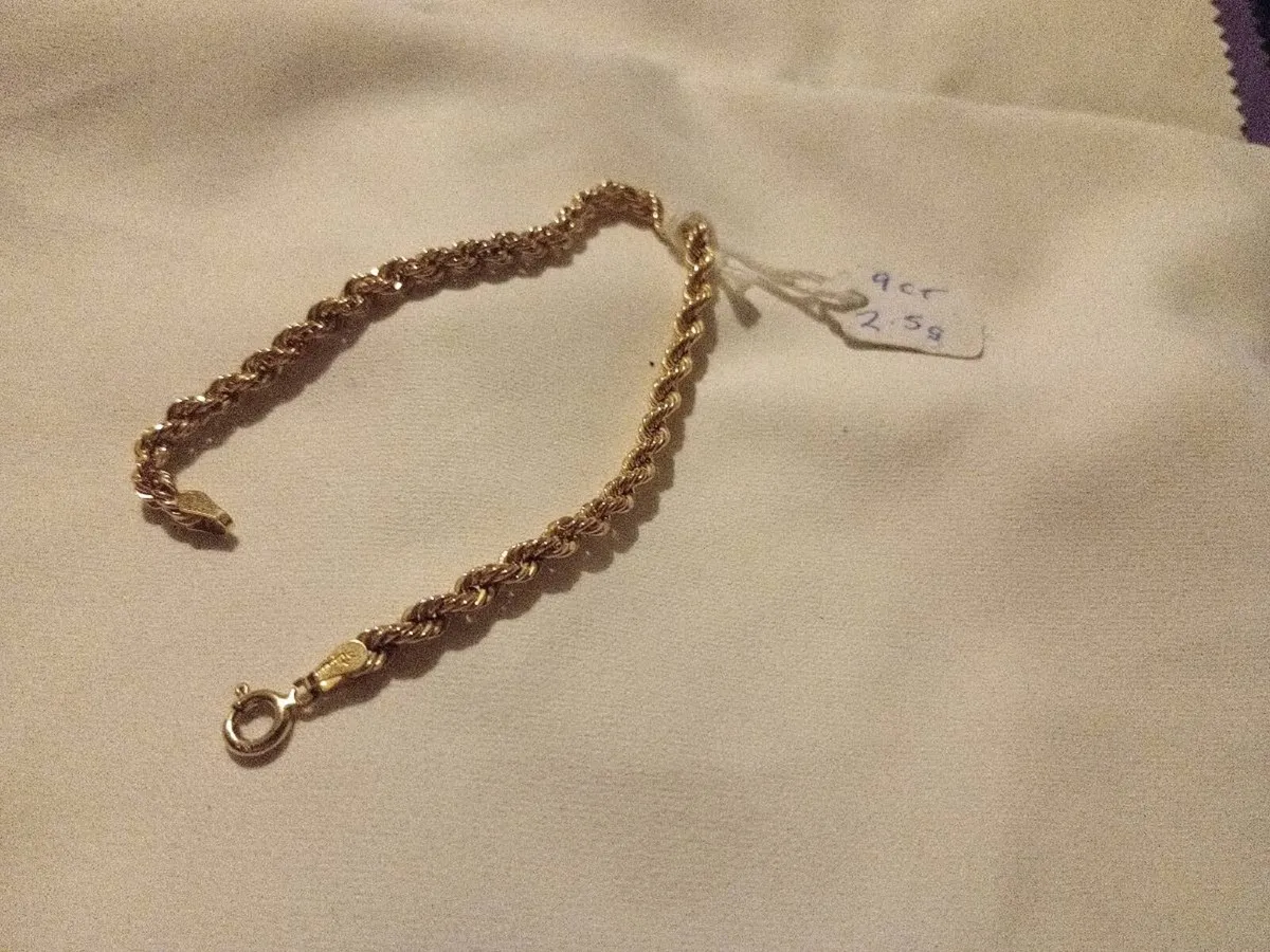 9ct rope bracelet - Image 2