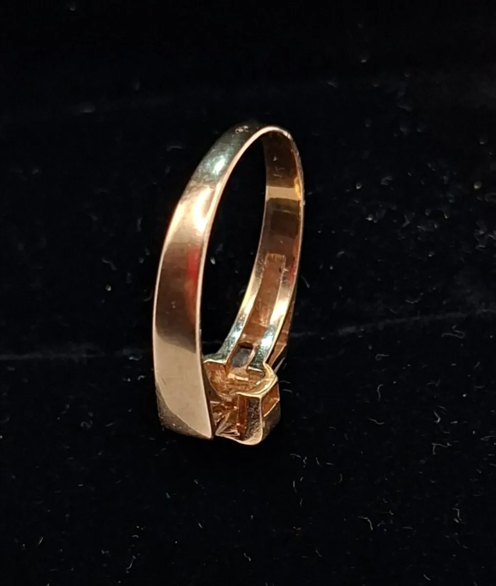 14 ct yellow gold ring - Image 2
