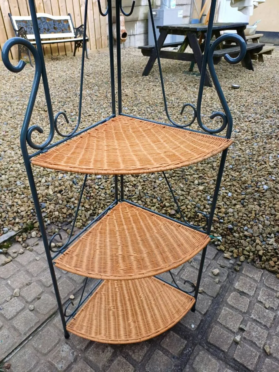 Metal Corner Shelf Unit - Image 4