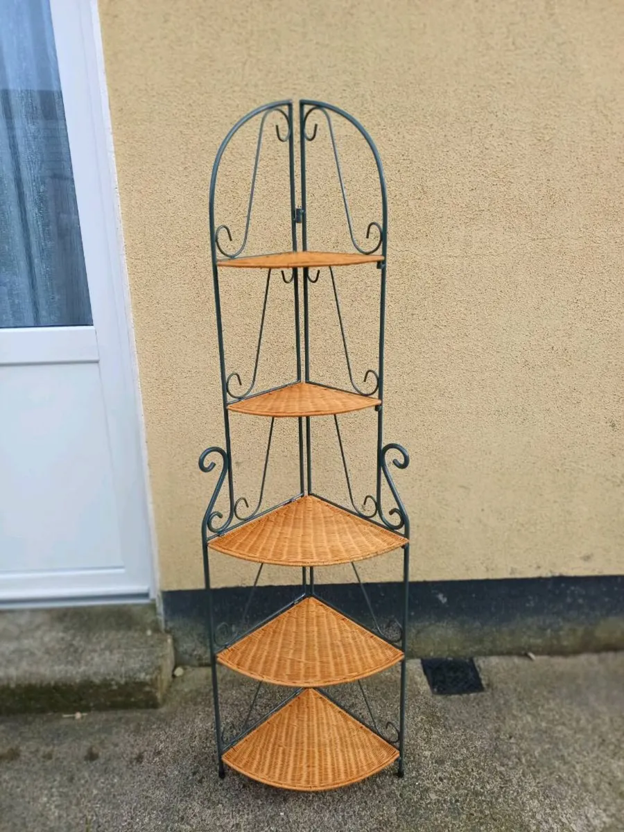 Metal Corner Shelf Unit - Image 1