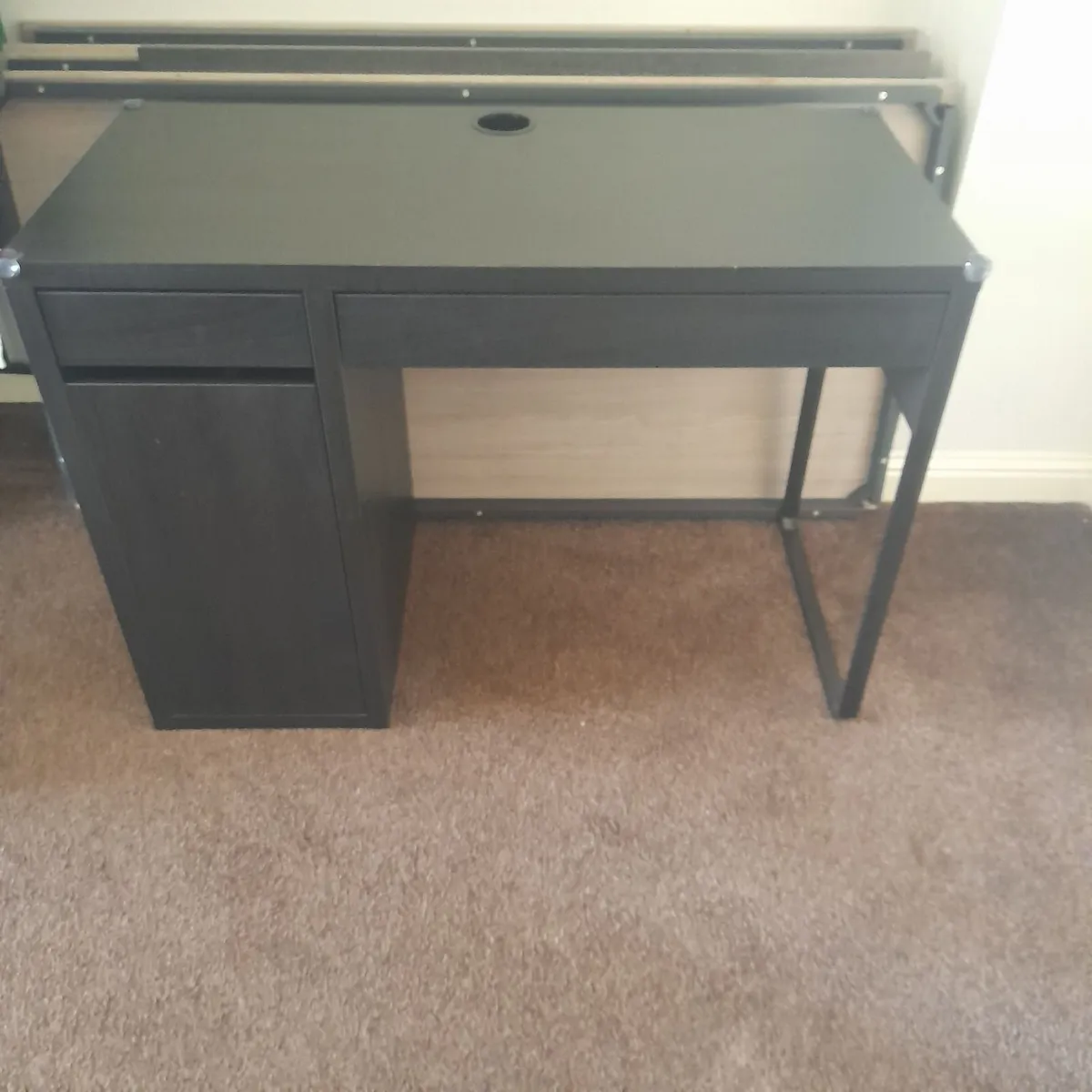 Table with shelves inside - Image 1