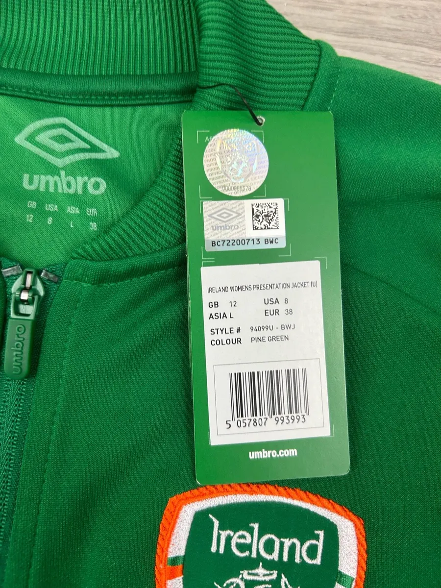 NEW Ireland Football Track Jacket Womens Large - Image 4