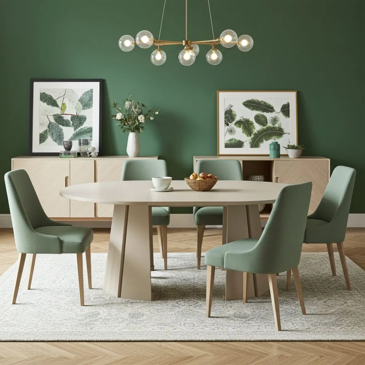 Sterling Extendable Round Dining Table – Cashmere - Image 2