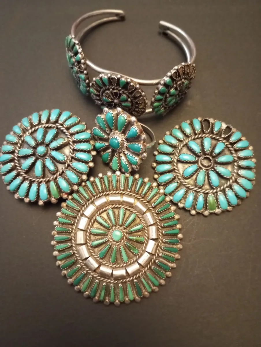 Native American turquoise antique silver rare - Image 1
