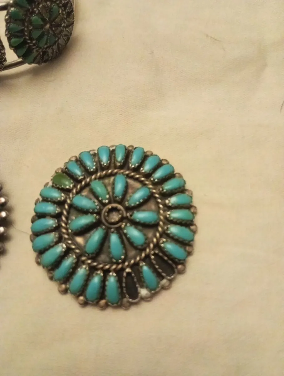 Native American turquoise antique silver rare - Image 4