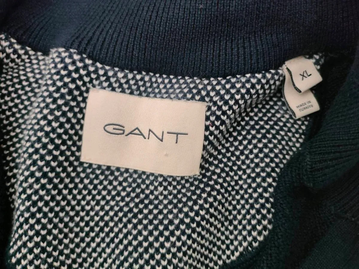 Gant Cotton Half Zip Jumper Mens XL - Image 4
