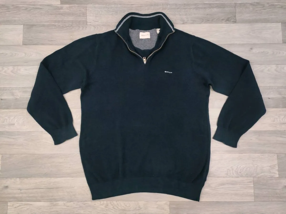 Gant Cotton Half Zip Jumper Mens XL - Image 1