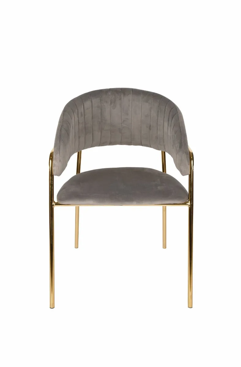 Azure Glam Velvet Chair - Image 1