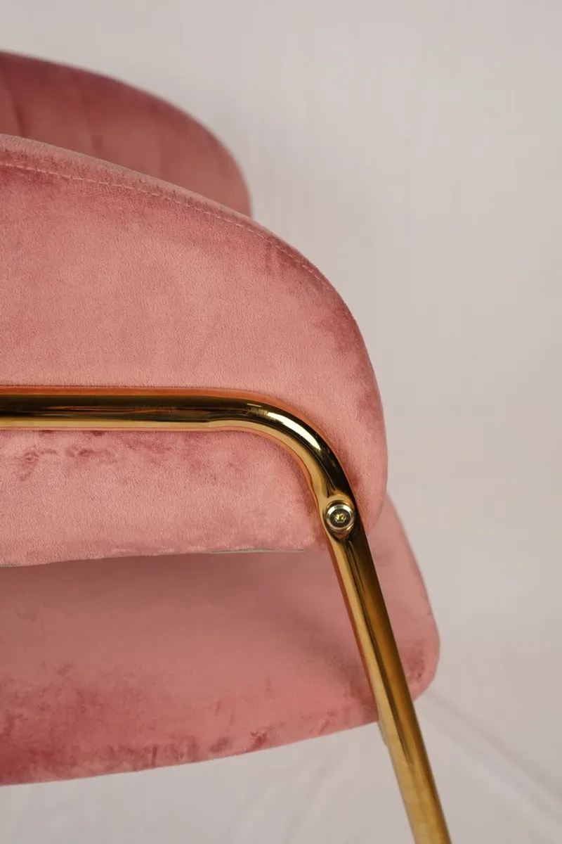 Azure Glam Velvet Chair - Image 4