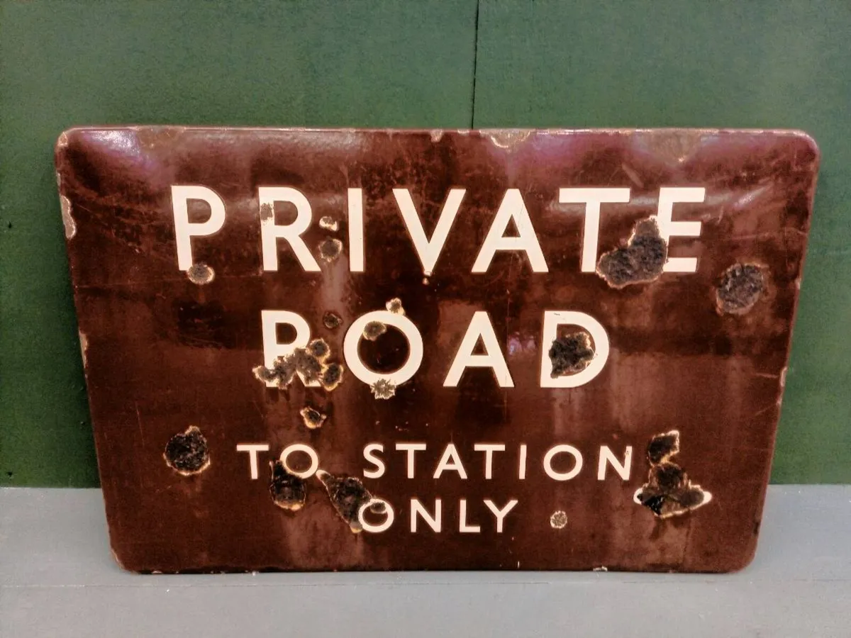 Proper enamel sign - Image 1