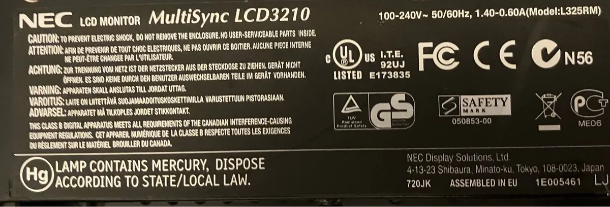 NEC Multisync Monitor - Image 3