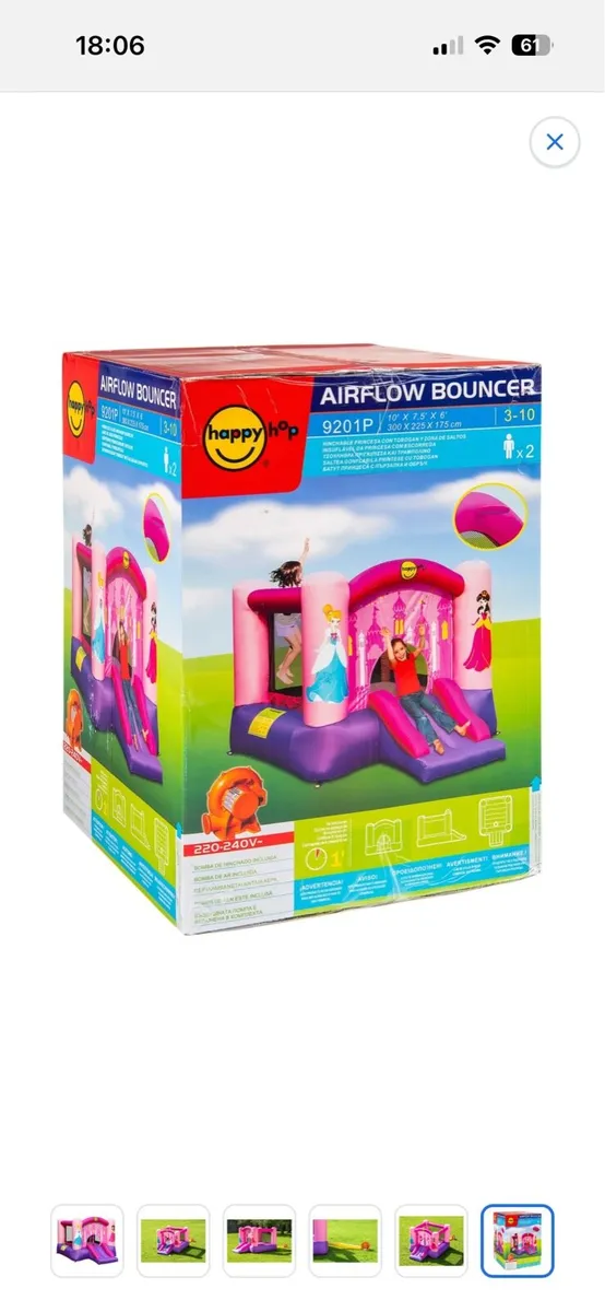 Happy Hop Princess Bouncy Castle - Image 1
