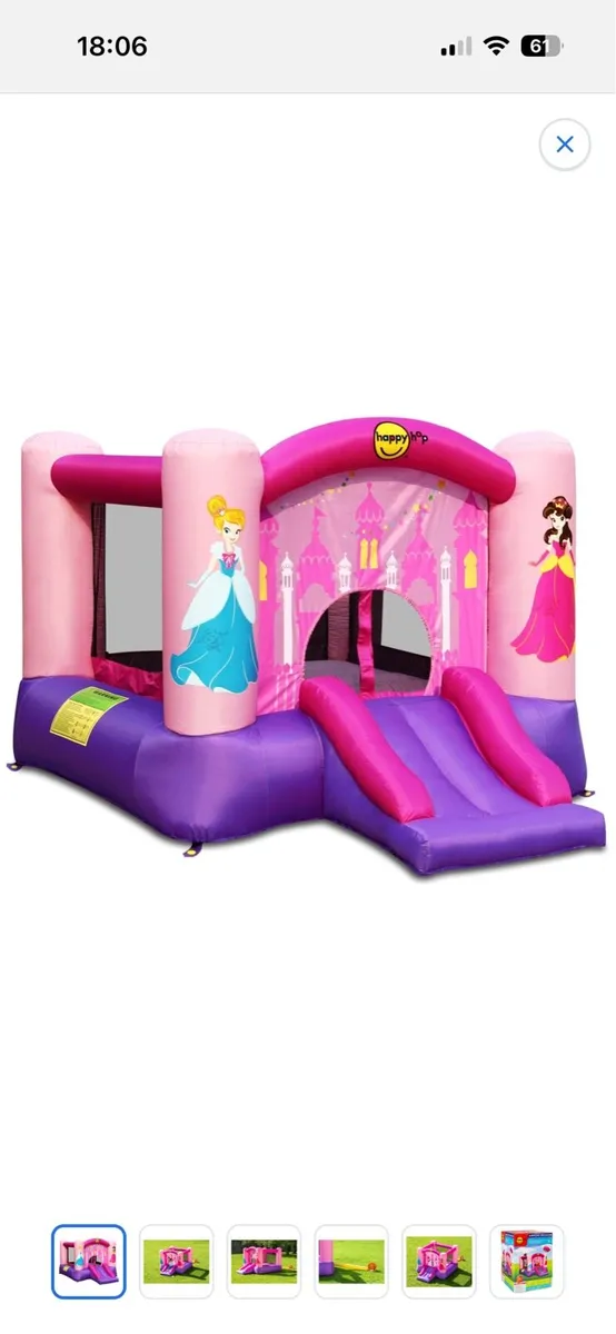 Happy Hop Princess Bouncy Castle - Image 2