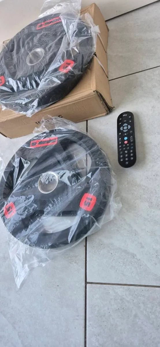 Brabd new 2x15kilo olymoic tri grip weight plates - Image 4