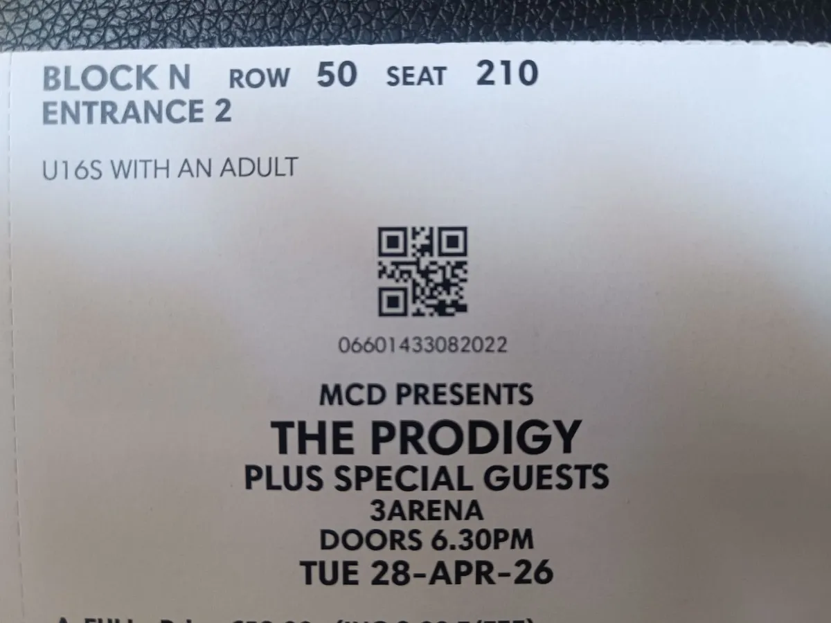 Prodigy Concert Ticket 3 Arena - Image 4