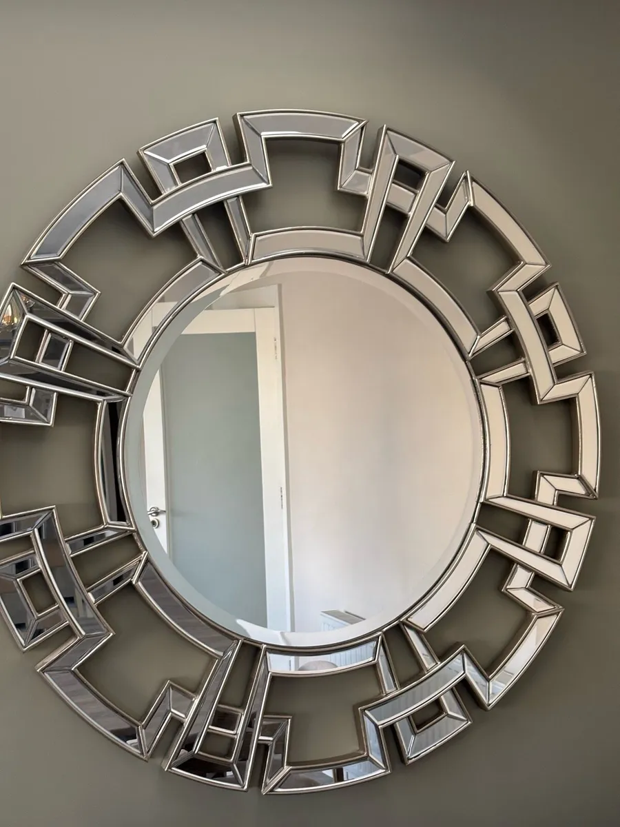 Round Art Deco Mirror - Image 2