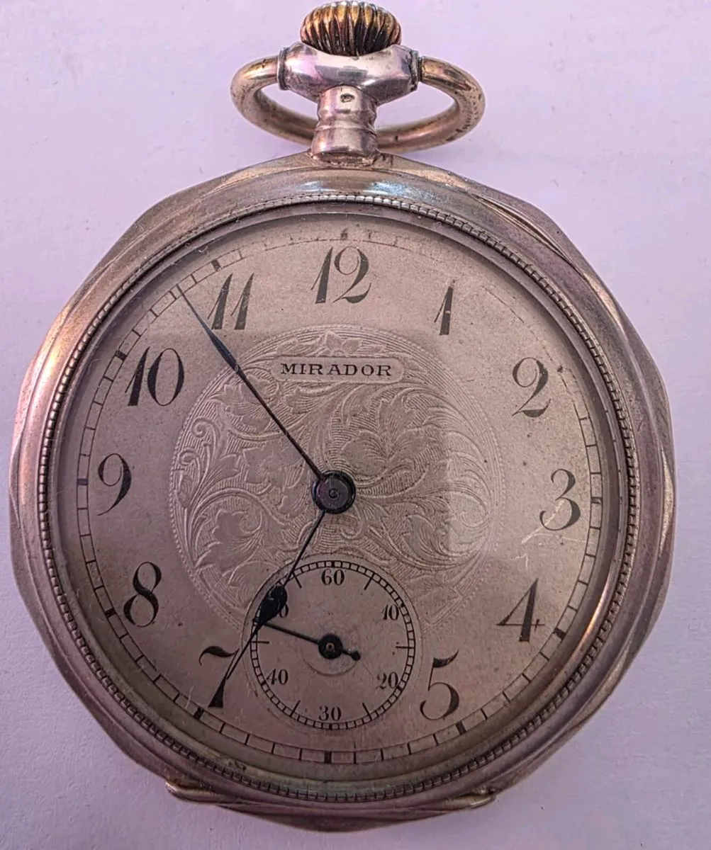 Antique Sterling pocket watch - Image 1