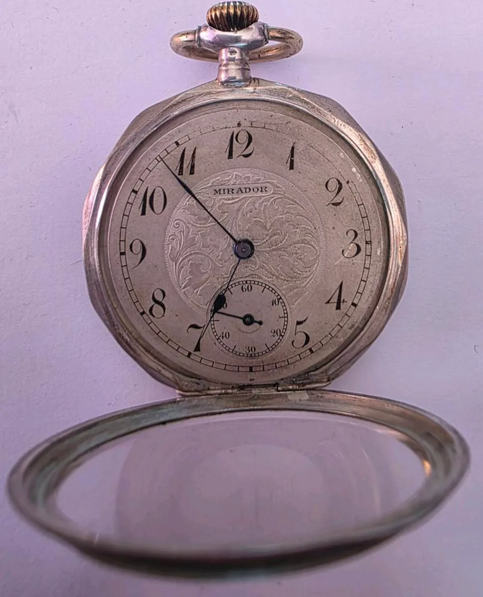 Antique Sterling pocket watch - Image 3