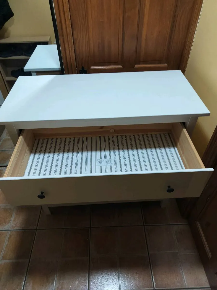 Chest of 3 drawers Hemnes white - Image 2