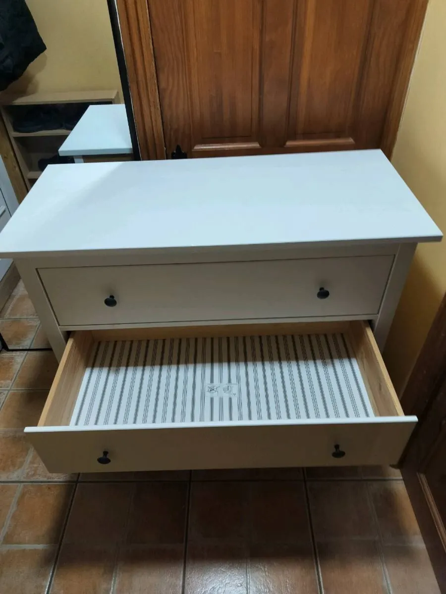 Chest of 3 drawers Hemnes white - Image 3