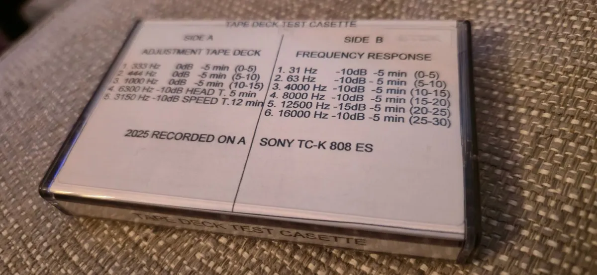 SERVICE CASSETTE FOR SETTING UP THE TAPE RECORDER - Image 4