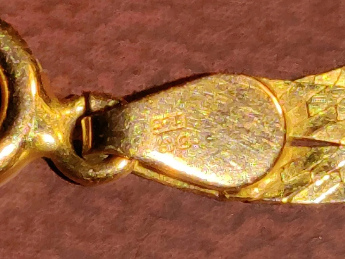 DOUBLE PLAID HEART, 9CT THICK Gold 6.41g Chain ! - Image 3