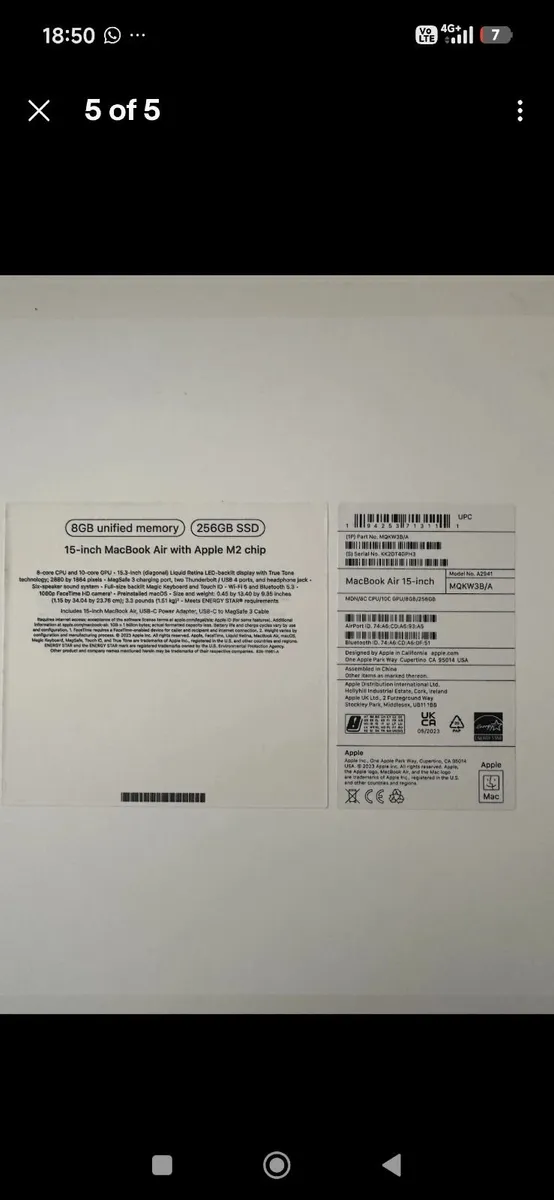 MacBook Air M2 15 Inch - Image 4