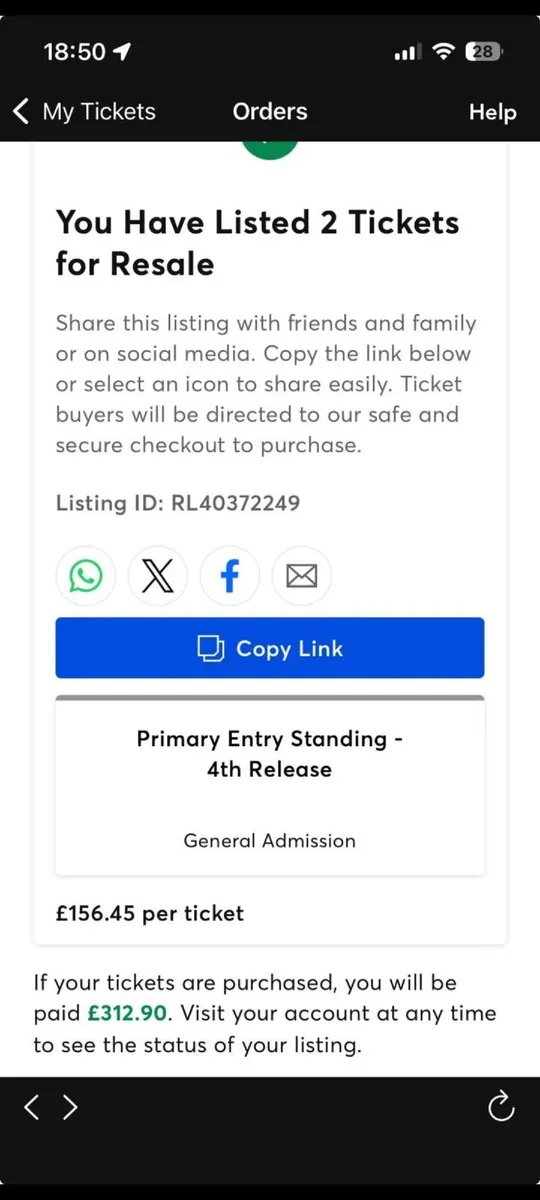 Garth Brooks Hyde Park Sat 27th June - Image 1