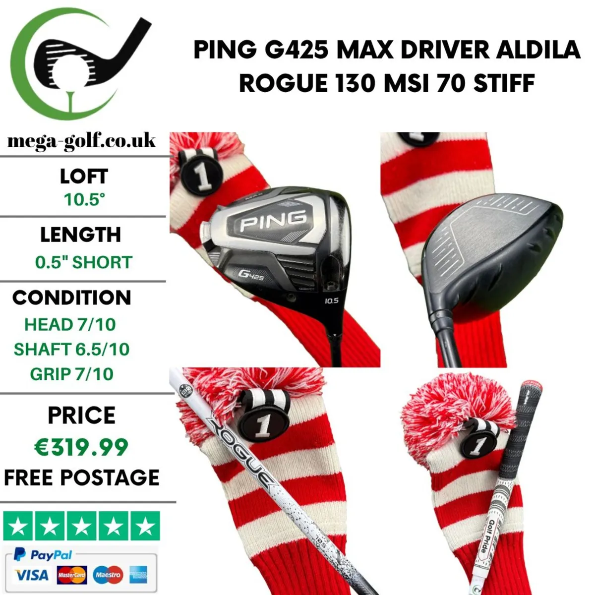 Ping G425 Max Driver / 10.5° / Stiff - Image 1