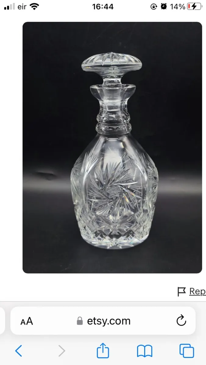 American Whiskey Crystal Decanter - Image 3
