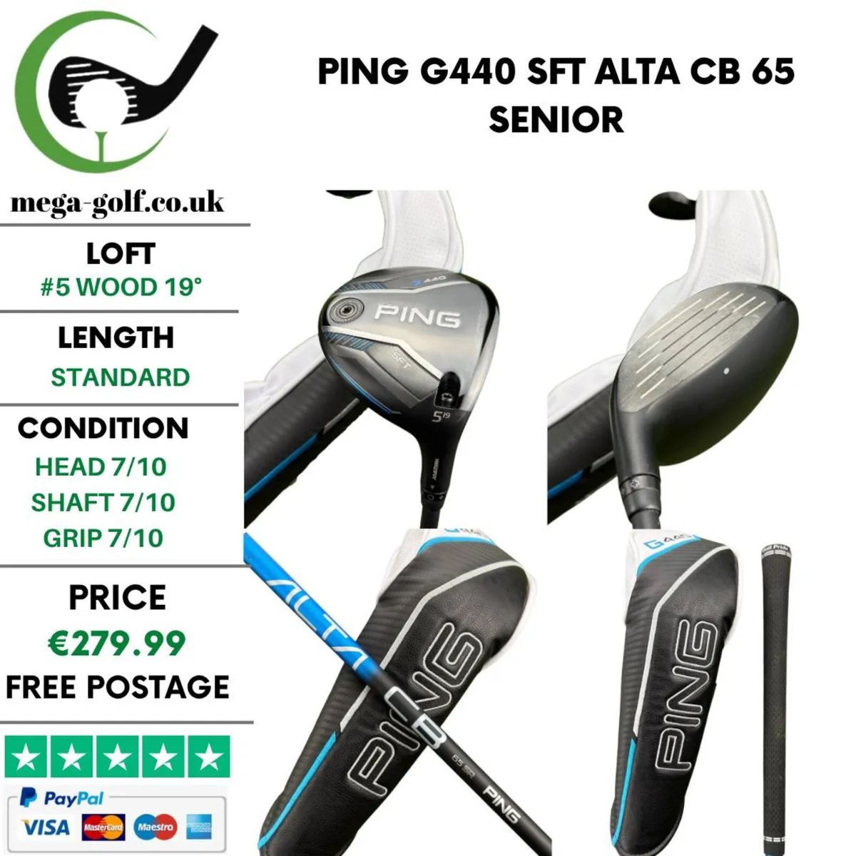 Ping G440 SFT #5 Wood 19° / Alta CB 65 Senior - Image 1
