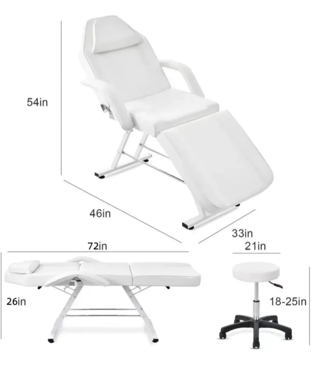 Beauty bed massage Table with stool brand new - Image 4