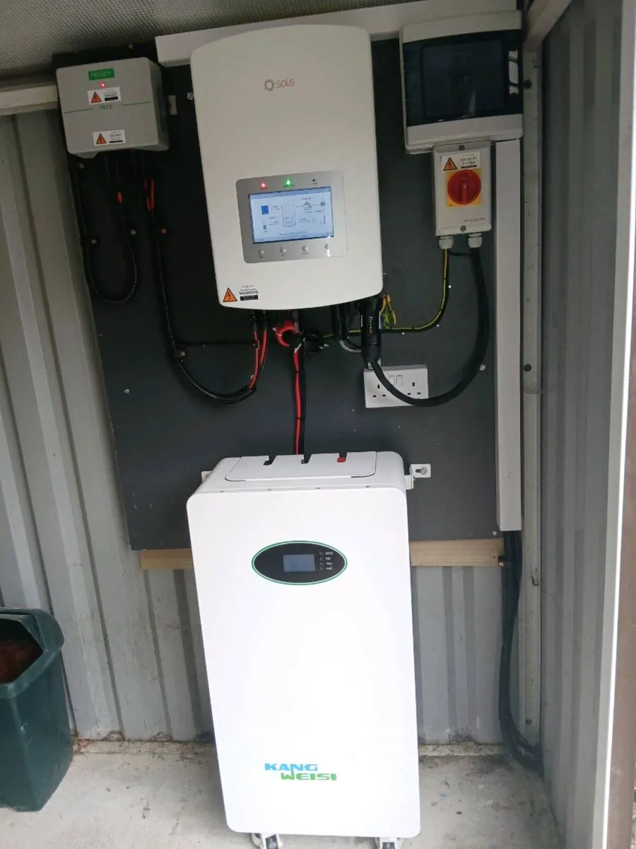 DIY ground mount kit 18 panels 5kw inv.15kw bat - Image 2