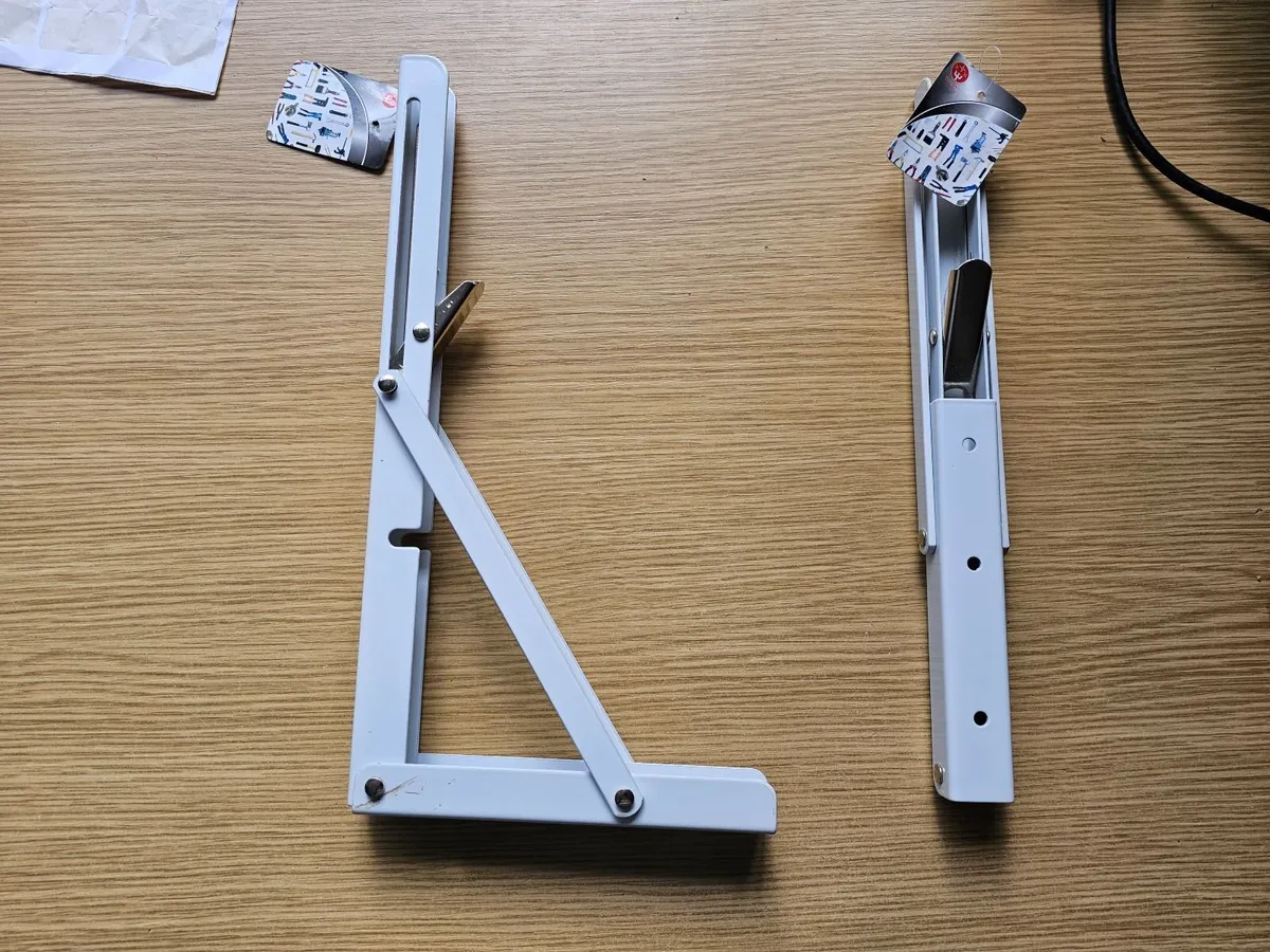 Folding Shelf Brackets Collapsible Bracket Heavy D - Image 1