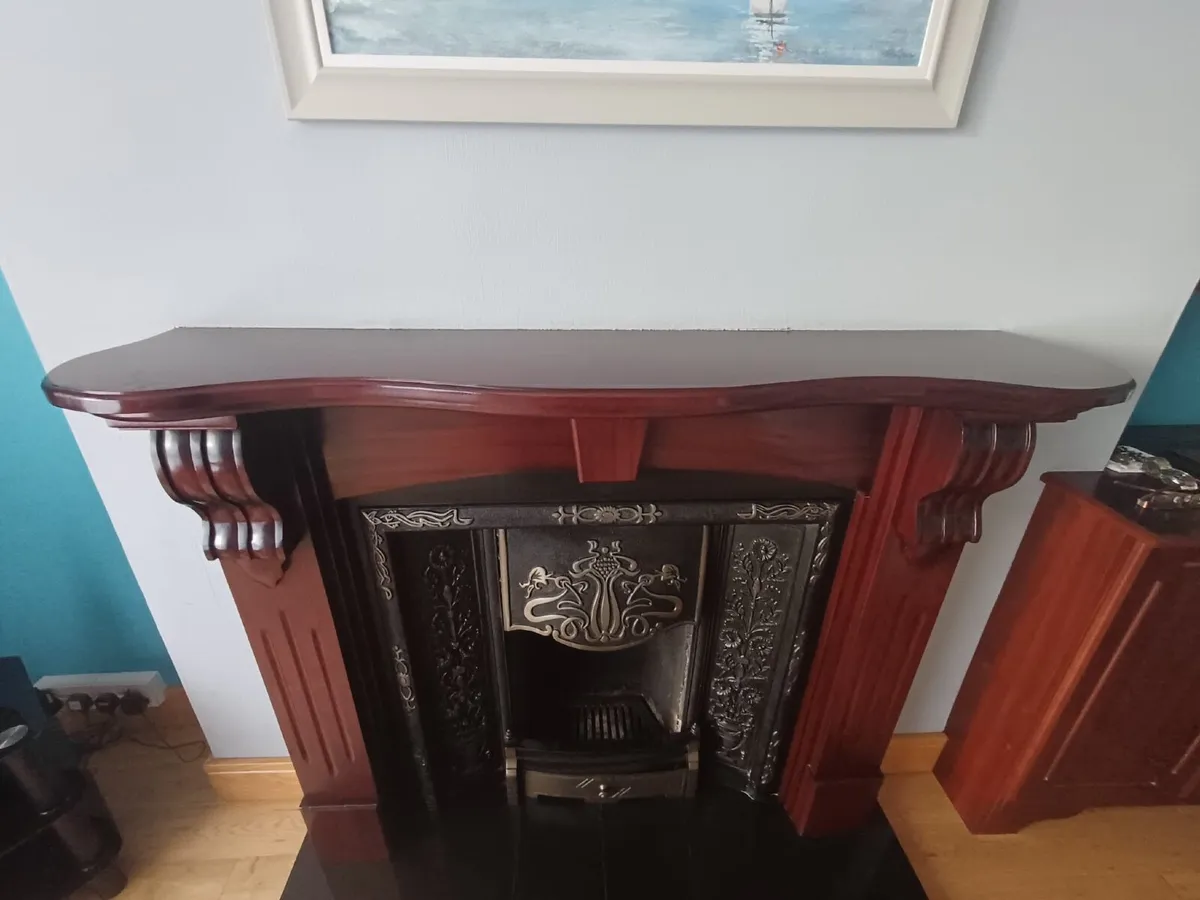 Real Mahogany Fireplace Surround - Image 1