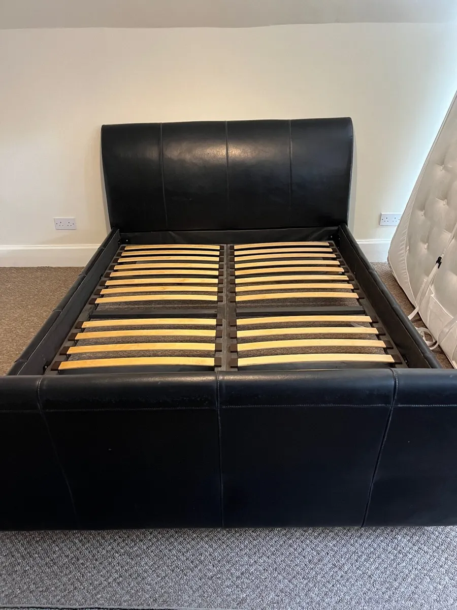 King Leather Bed Frame - Image 1