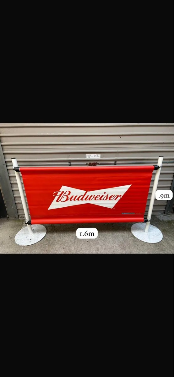 Budweiser Promotional Barrier - Image 1