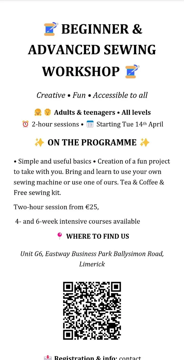 Sewing classes - Image 1