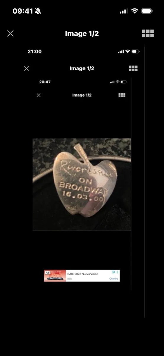 Dry Rare Riverdance Broadway Silver Brooch - Image 1