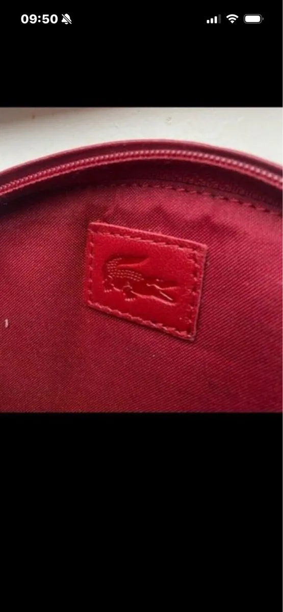 Lacoste Leather Toiletry/ Perfume Wallet - Image 4