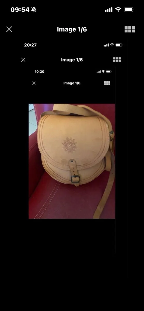 Leather Shoulder Bag - Image 1