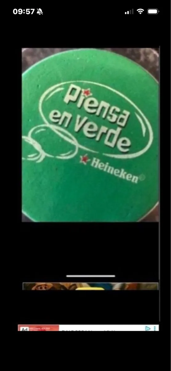 Think Green Heineken Coasters (6) - Image 4